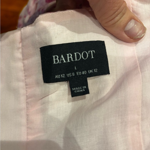 Bardot Pink Floral Puff Sleeve Blouse - Picture 8 of 8